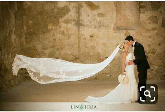 Ideas para fotos con el velo de novia - 5