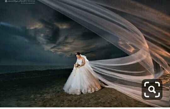 Ideas para fotos con el velo de novia - 8