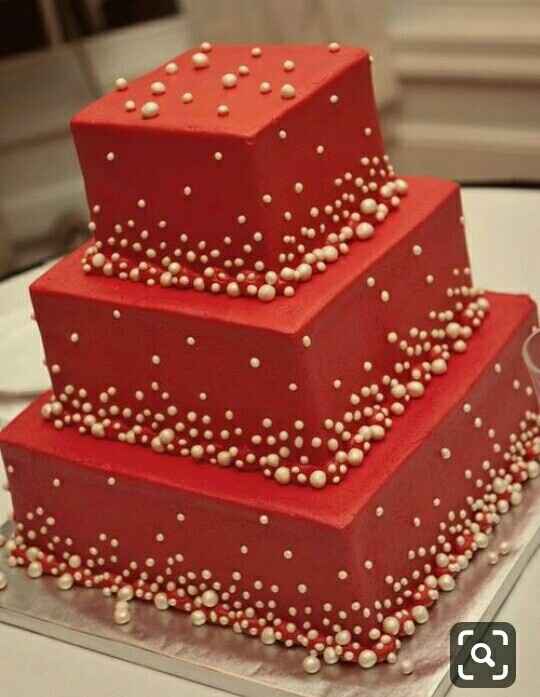 Pasteles rojo con oro - 1