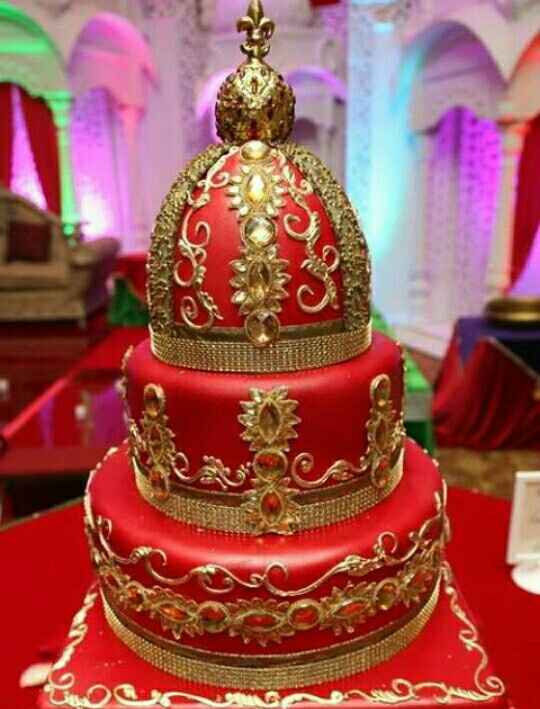 Pasteles rojo con oro - 8