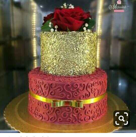 Pasteles rojo con oro - 10
