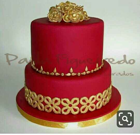 Pasteles rojo con oro - 11