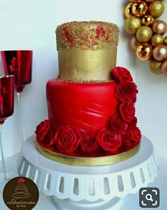 Pasteles rojo con oro - 13