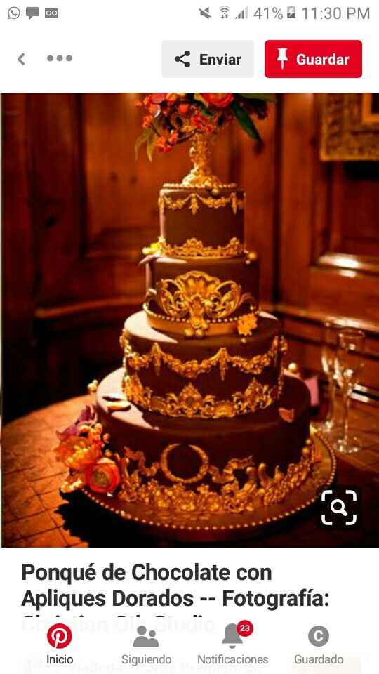 Pasteles oro con tinto - 6