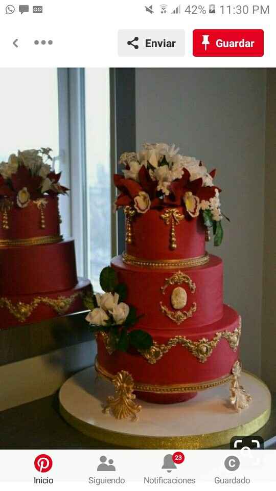 Pasteles oro con tinto - 3