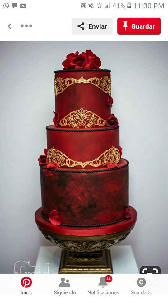 Pasteles oro con tinto - 9