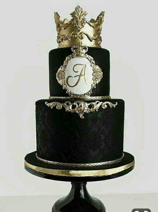 Pasteles oro con negro - 3