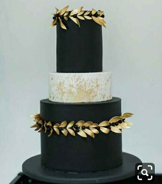 Pasteles oro con negro - 4