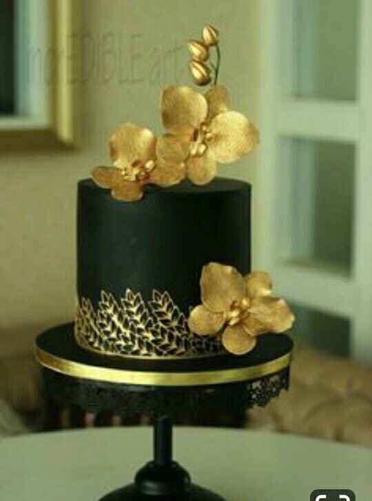Pasteles oro con negro - 8