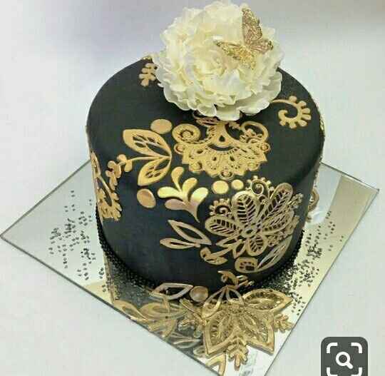 Pasteles oro con negro - 12