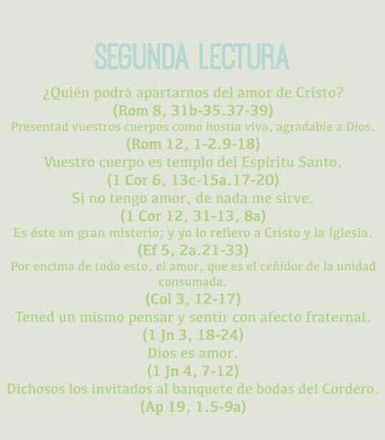Lecturas para la ceremonia - 3