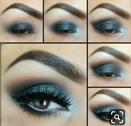 Maquillaje azul - 1