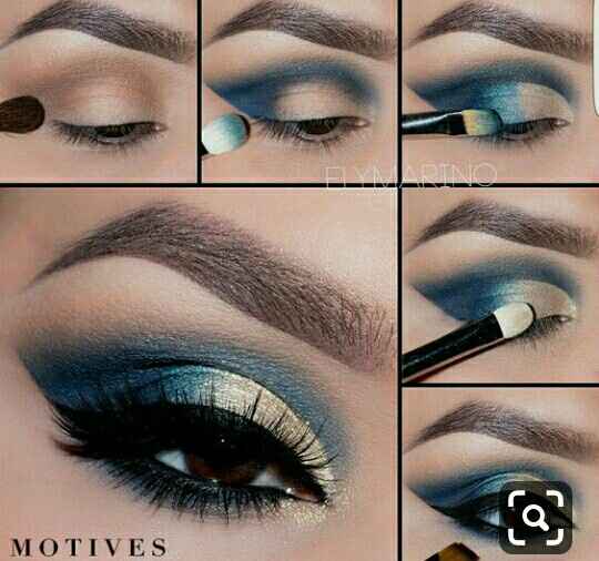 Maquillaje azul - 11