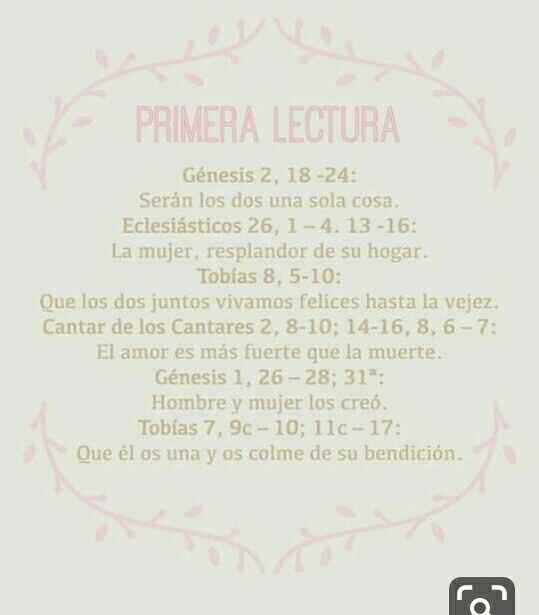 Que lecturas son perfectas para la ceremonia religiosa !!!! - 2