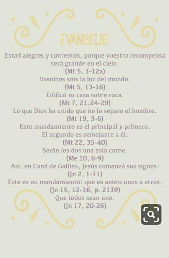 Que lecturas son perfectas para la ceremonia religiosa !!!! - 6