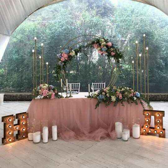 Ideas para decorar mesa de novios - 8