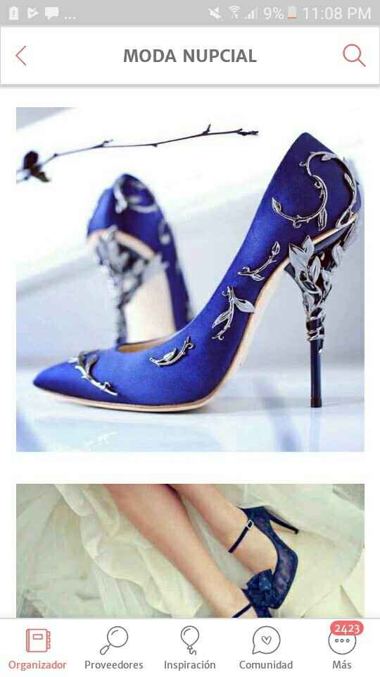 Zapatos de novia en azul 💙 - 3