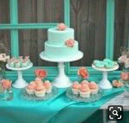 Decoración coral y aqua - 8