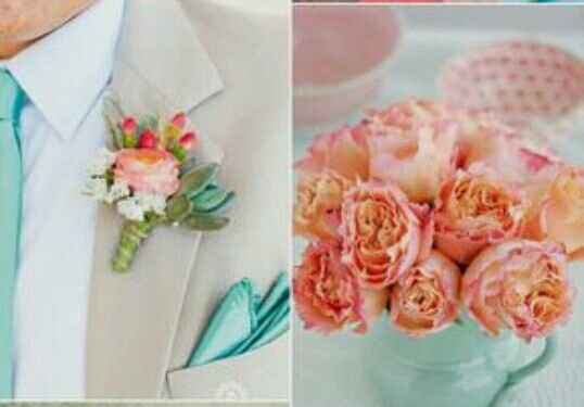 Decoración coral y aqua - 11