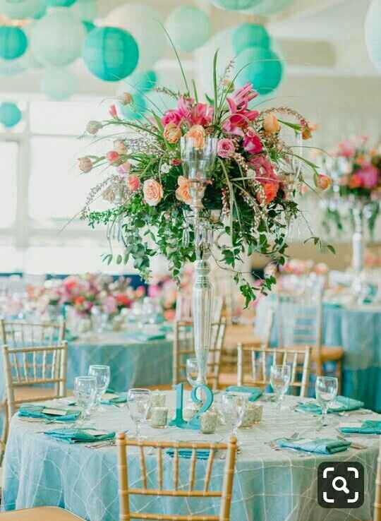 Decoración coral y aqua - 13