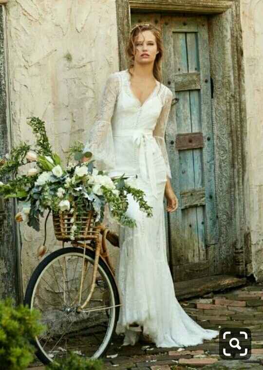 Fotos vestidos de novios en bici - 15