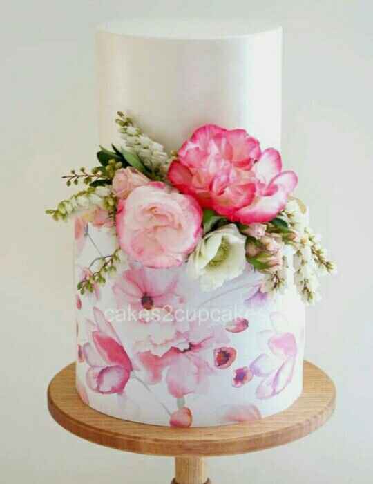 Pasteles con flores - 2