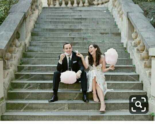 Fotos en pareja con algodón de azucar - 5