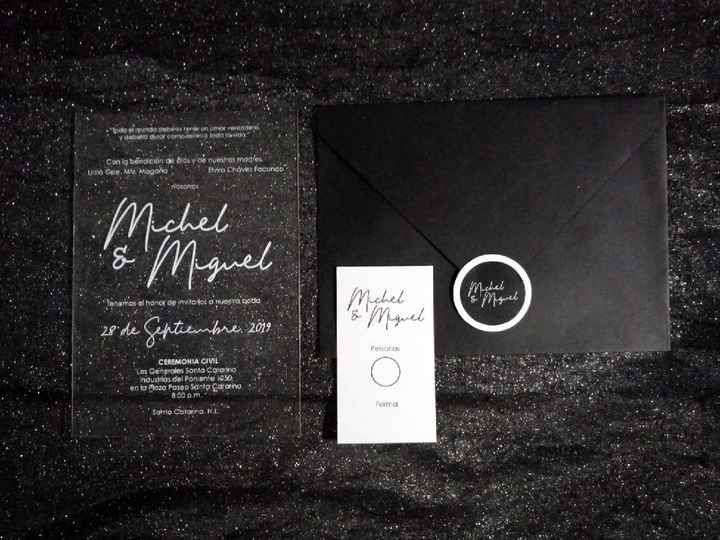 Invitaciones en acrílico 🌿🌫 - 1