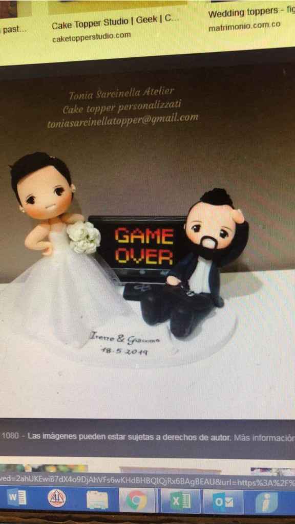 Cake Topper Game Over - 2