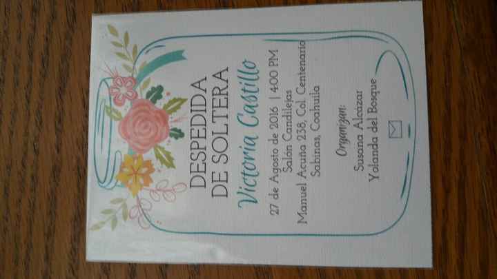 Invitaciones para despedida de soltera diy - 2