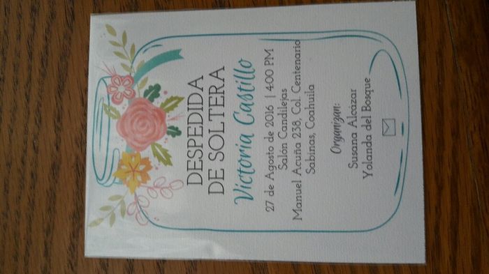 Invitaciones para despedida de soltera diy - 2