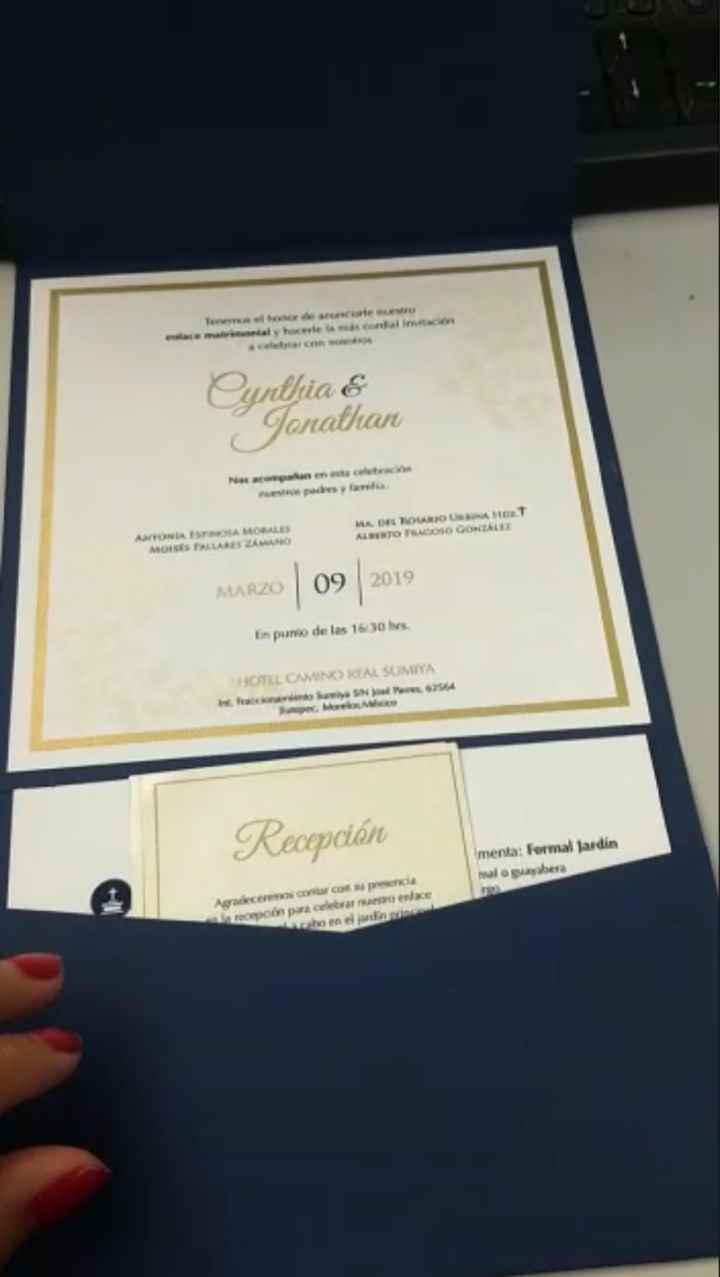 Mis invitaciones Gold/navy - 4