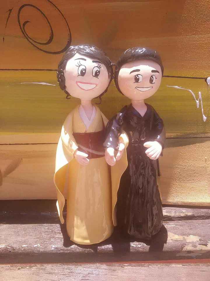 A 3 días de nuestro día b... he aquí mis muñequitos para pastel!! - 1