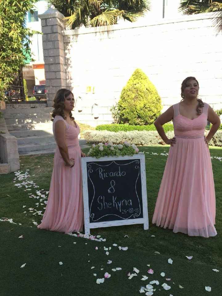 Color de vestido para damas y detallitos de mi boda - 1