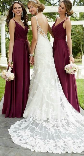 Combinación de colores vino y dorado - 1