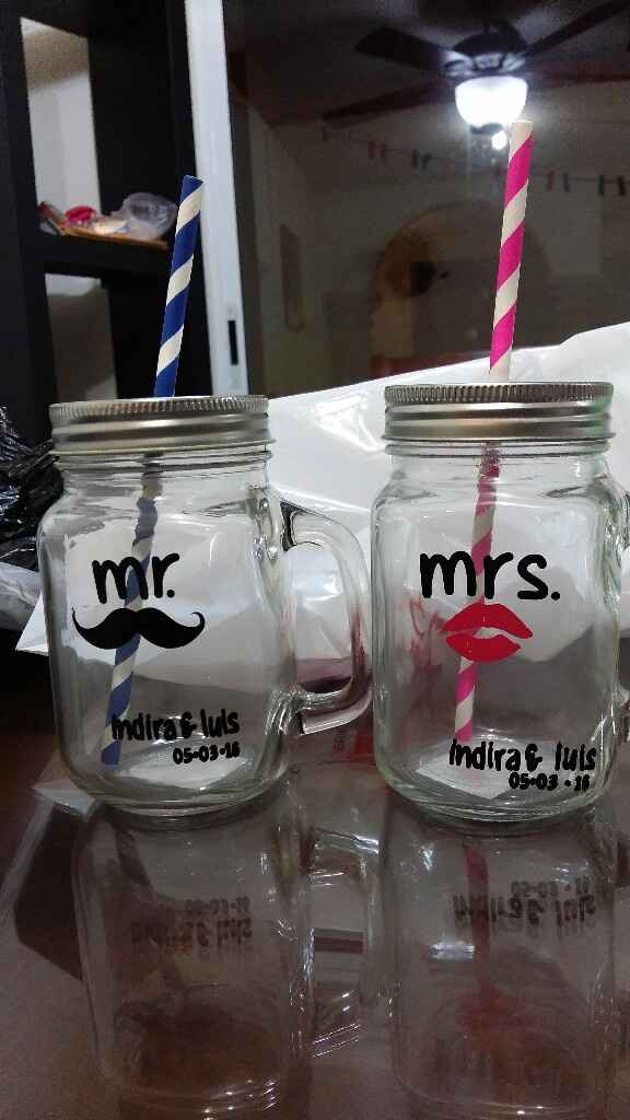 Mason jars para mesa de bebidas boda - 1