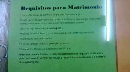 Requisitos para Matrimonio