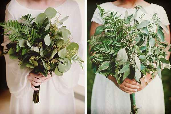 ramos de novia greenery.