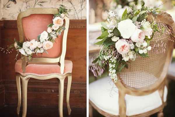 Ideas para decorar las sillas de la boda