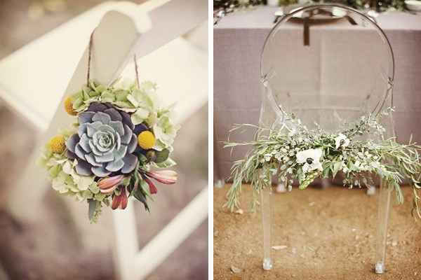 Ideas para decorar las sillas de la boda