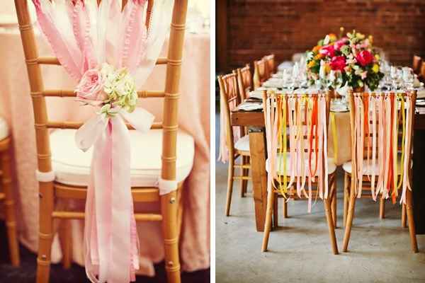 Ideas para decorar las sillas de la boda