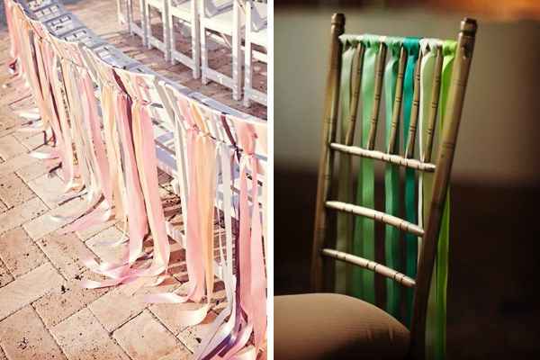 Ideas para decorar las sillas de la boda