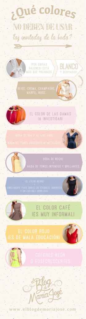 Que colores no deben usar los invitados - 1