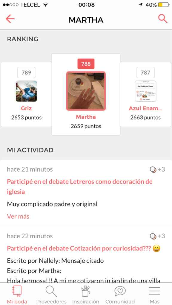 Entre las 200 primeras! ranking - 1