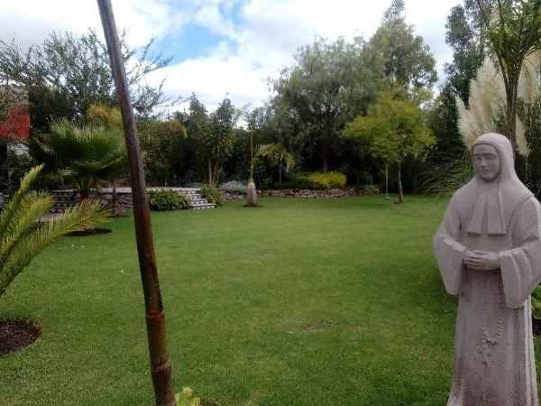 Esculturas en jardin principal