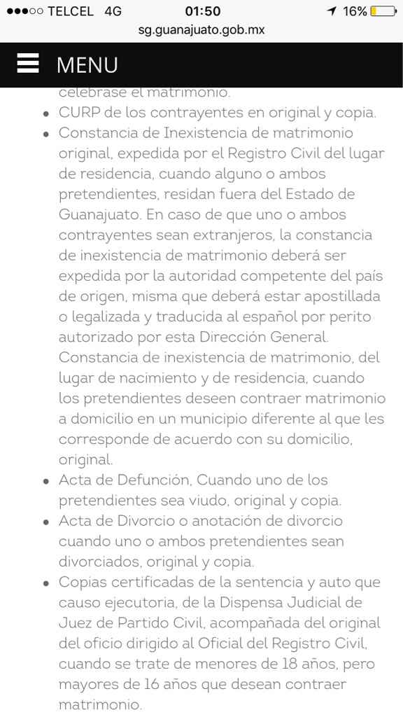 Documentos para registro civil guanajuato - 2