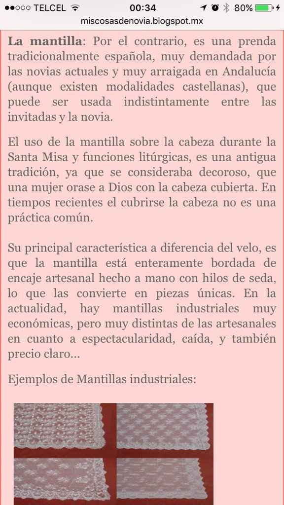 Velo o mantilla... - 1
