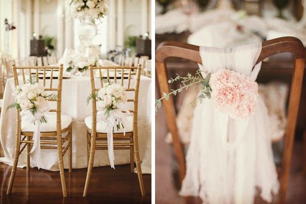 Ideas para decorar las sillas de la boda