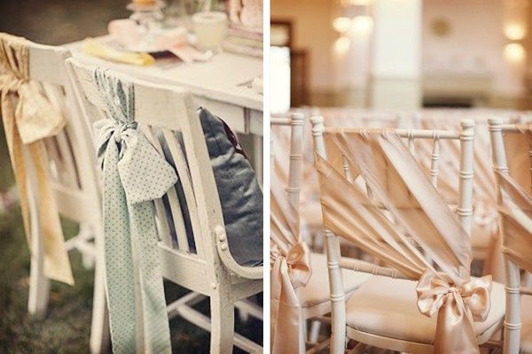 Ideas para decorar las sillas de la boda
