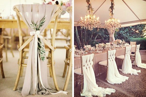 Ideas para decorar las sillas de la boda